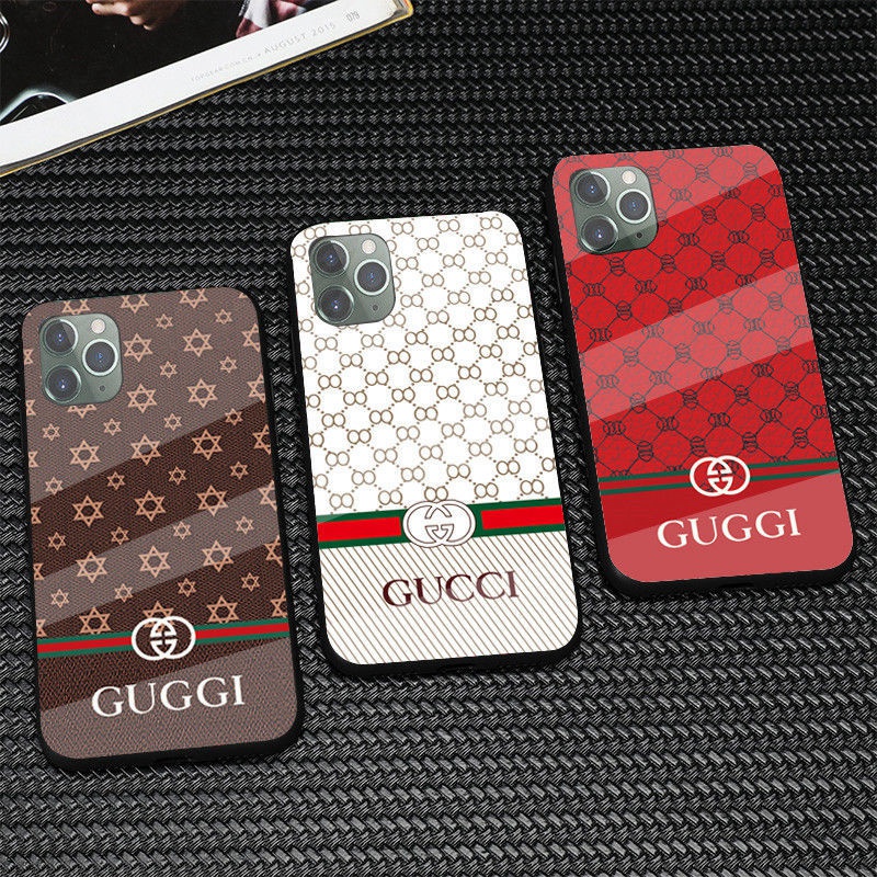 グッチ Gucci ブランド アイフォン13/13 pro max miniケース ガラス 個性 蜂縞 モノグラム ファッション 男女