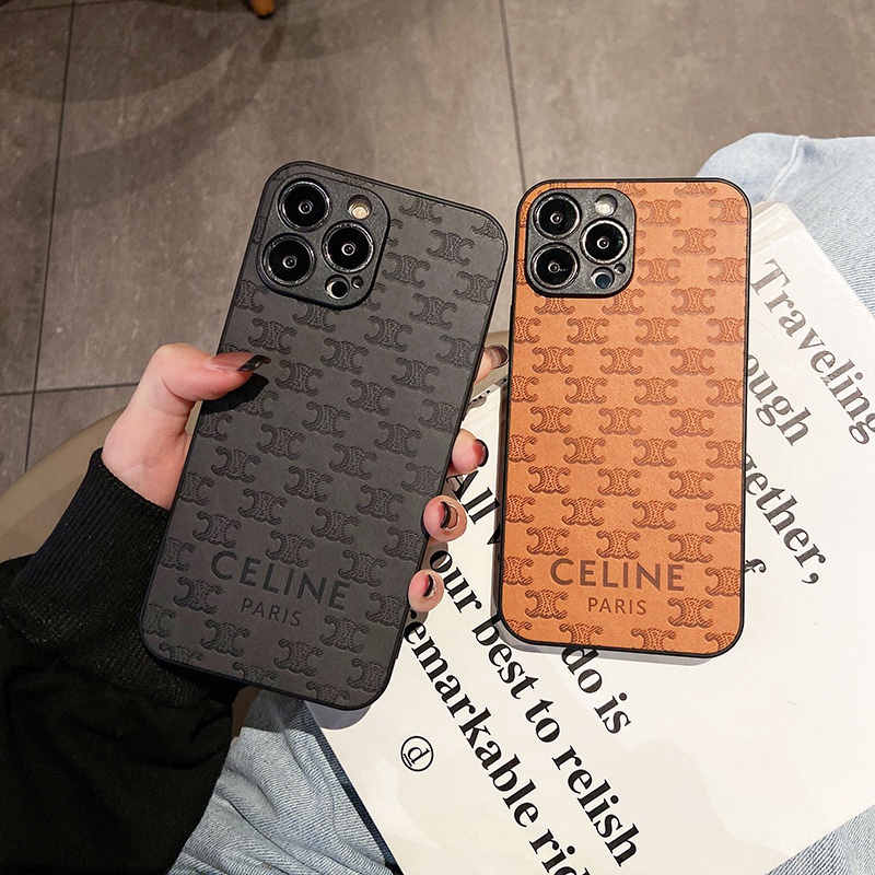 CELINE ハイブランド iphone 13/13 pro/13 pro maxケース 韓国風 セリーヌ モノグラム ジャケット型 耐衝撃