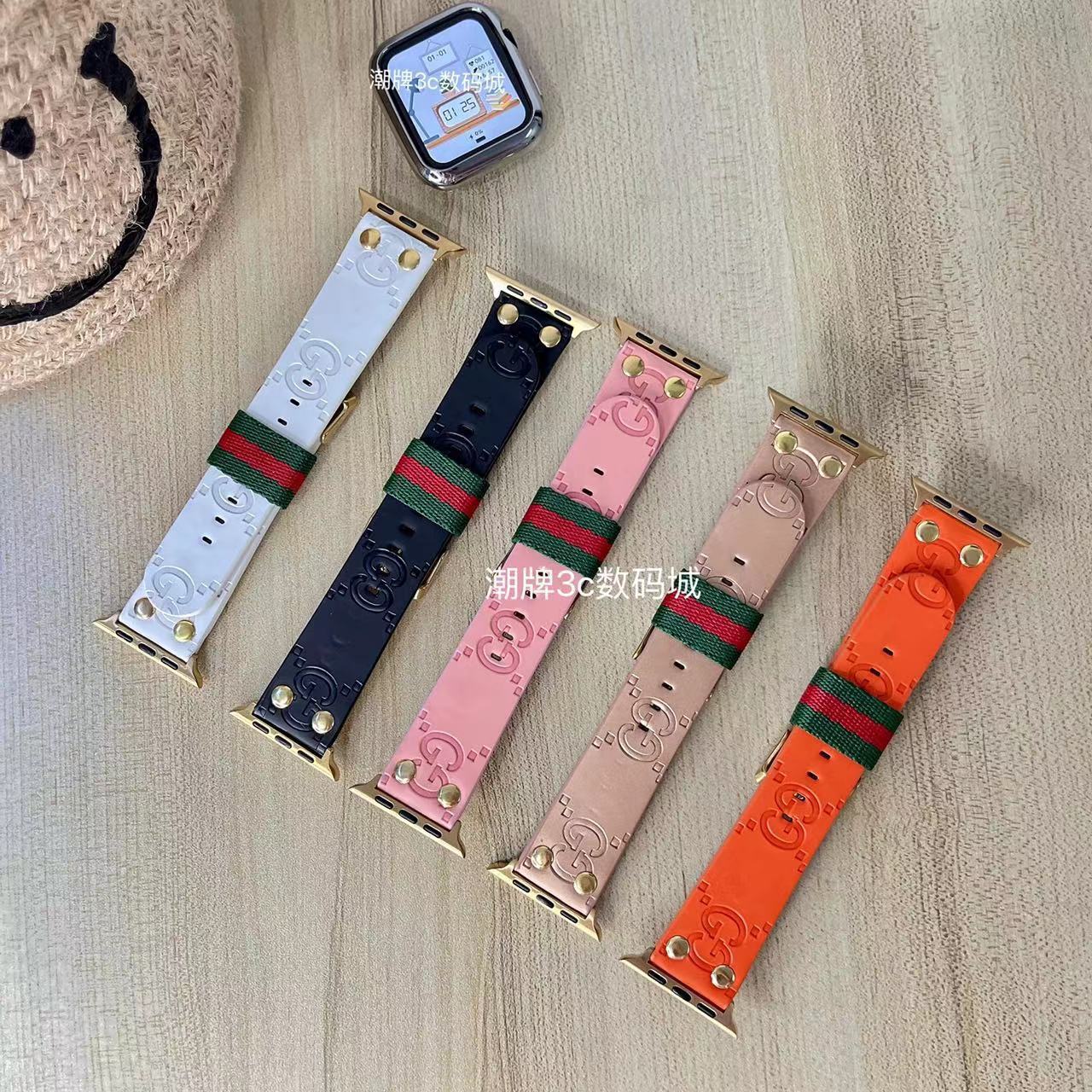 Gucci グッチ ブランド アップル ウォッチ8/se2/Ultra/7バンド 激安 セレブ愛用 大人気 ファッション お洒落 モノグラム柄 GG 腕時計