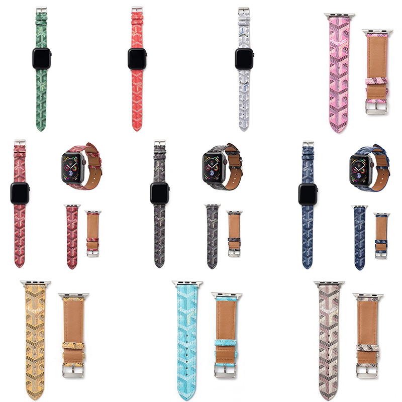 GOYARD/ゴヤール ハイブランド Apple Watch7/6/5/4/SEバンド かわいい レザー モノグラム