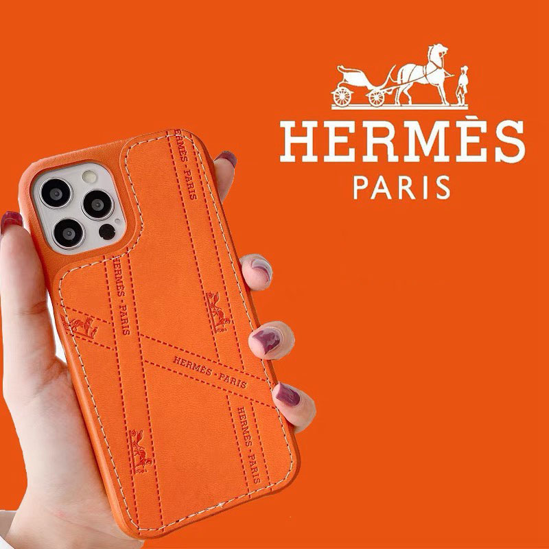 エルメス HERMES iphone 13 pro/13 pro max/13 miniケース インスタ風 ブランド レザー製 ジャケット型