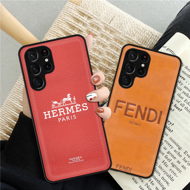 Fendi フェンディ Hermes エルメス ブランド IPhone 14/14 Pro/14 Pro Max/14 Plusケース 可愛い レザー製 Galaxy S23/S23+/S23 Ultra/Note21ケース メンズ レディース