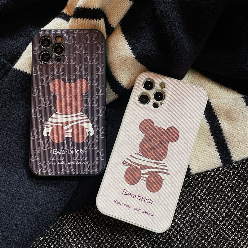 LV ルイヴィトン KAWS ハイブランド iphone 13pro/13mini/13pro maxケース カウズ CELINE ジャケット型 熊柄 BE@RBRICK ジャケット