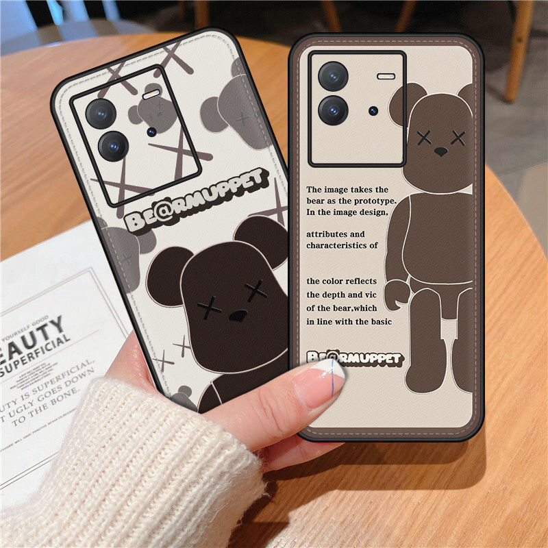 Be@Rbrick/ベアブリック カウズ/KAWS ブランド Iphone 14 Pro Max/14 Plusケース かわいい 熊柄 全機種対応 Galaxy S23/S23+/S23 Ultra/A54ケース モノグラム ジャケット型 Xperia 1/5/10 IV/Aceivカバー 芸能人愛用