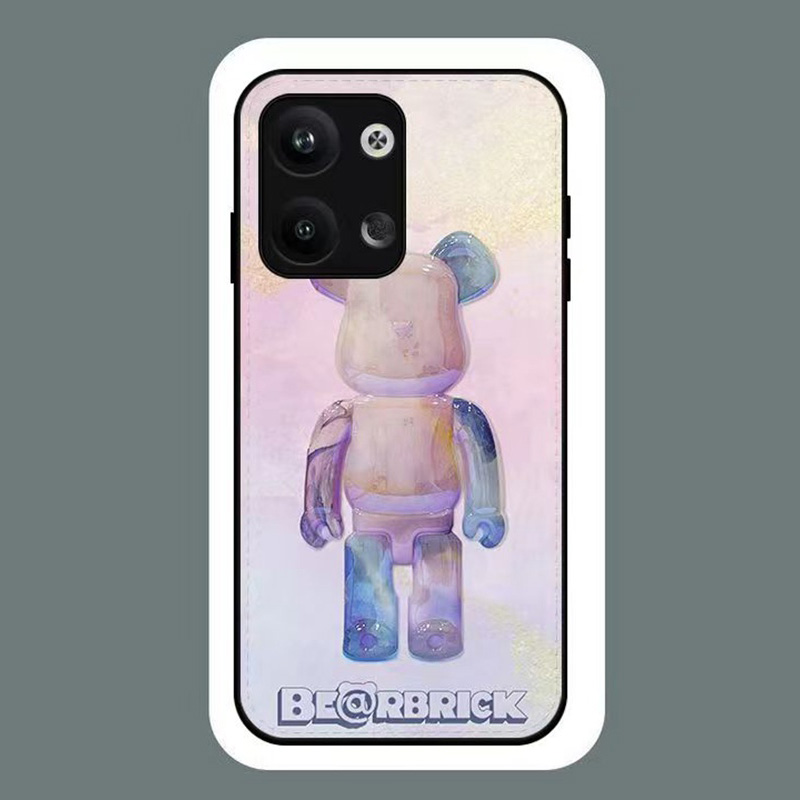 オフホワイト be@rbrick カウズ iphone14pro max/14plusカバー お洒落 熊 galalxy a23 5gモノグラム xperia 5iv ブランド