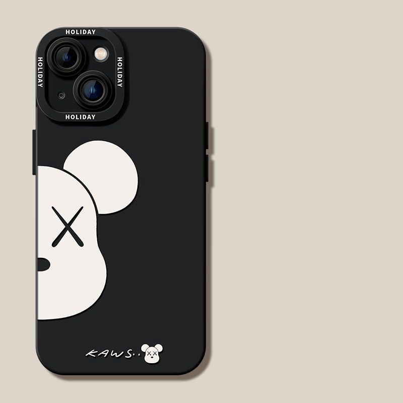 kaws iphone14pro max/14plusケース熊カウズ ジャケット モノグラム ブランド アイフォン14プロ マックスカバー男女