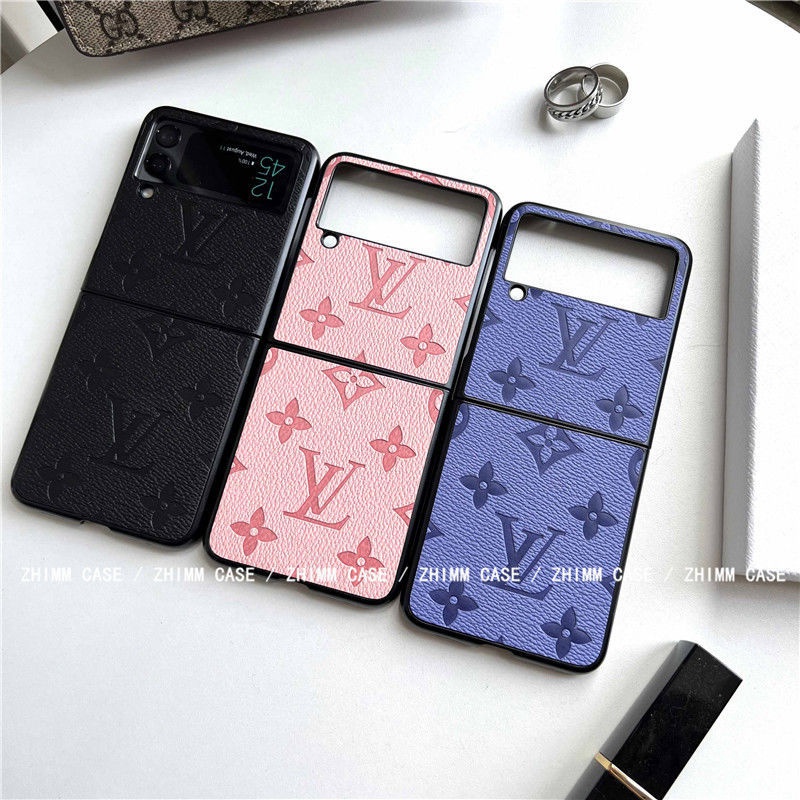 LV/ルイヴィトン ブランド Galaxy Z Flip 3/Z Fold 3/2/1ケース インスタ風 折りたたむ レザー柄