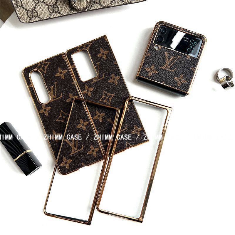 Louis Vuitton ルイヴィトン ブランド Galaxy Z Flip 4 5G/Fold 4ケース かわいい モノグラム 折り畳み