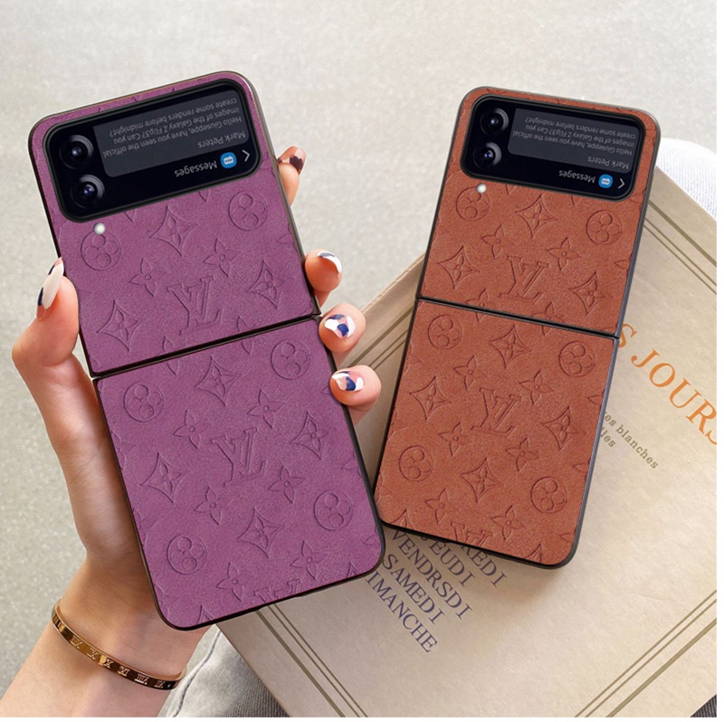 LV ハイブランド Galaxy Z Flip 4/Z Flip 3ケース モノグラム ルイヴィトン 折りたたむ 保護 芸能人愛用