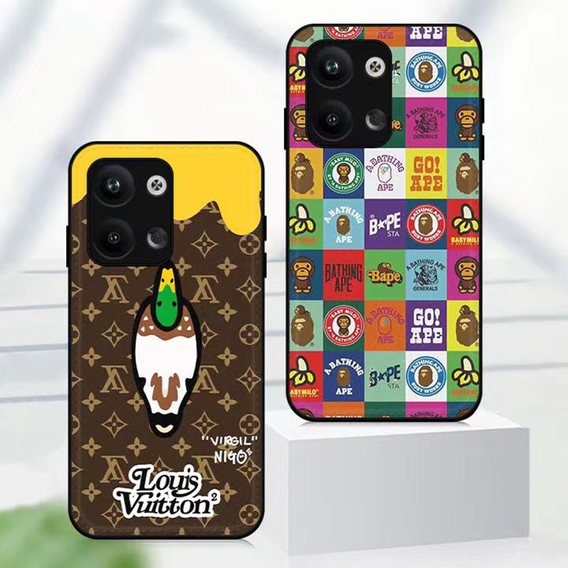 LV Vans Aape ブランド iphone 14 pro/14 pro max/14 plusケース ルイヴィトン 韓国風  モノグラム 全機種対応