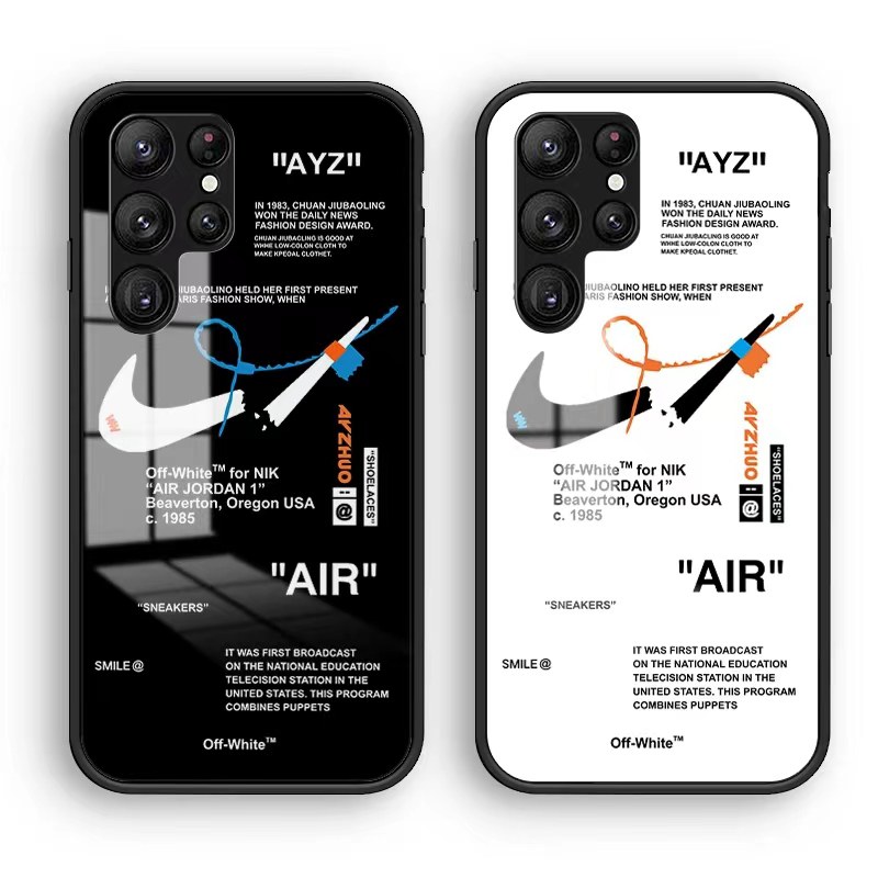 Nike ナイキ ブランド galaxy s23plus plusケース ビジネス ペアお揃い Off-White オフホワイト ギャラクシー s23ケース ファッション Jordan ジョーダン