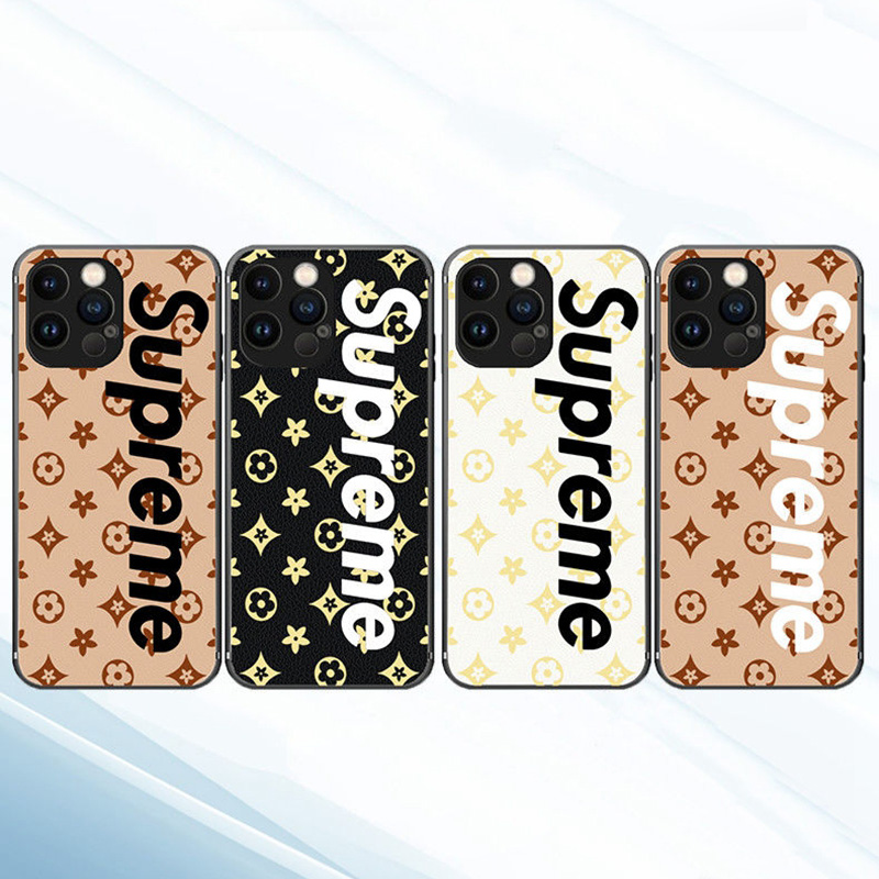 lv supreme コンボ ブランド iphone 13 pro/13 miniケース チェーン付き 個性 シュプリーム ルイヴィトン