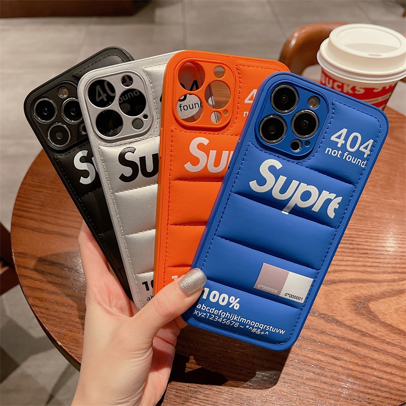 Supremeシュプリームiphone14 pro max plusケース ジャケット革ダウン ブランド オリジナル アイフォン14カバー男女