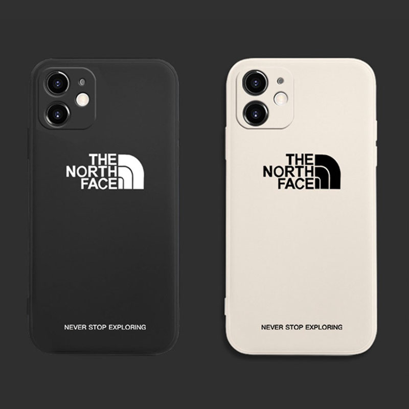 ザ.ノース.フェイス THE NORTH FACE ブランド iphone13 pro/13 pro max/13 miniケース モノグラム ジャケット型 シンプル 黒白色