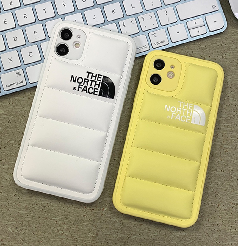 THE NORTH FACEザノースフェイス ブランドIphone 13 Pro Maxケース かわいい ダウンジャケット型 レザー アイフォン13