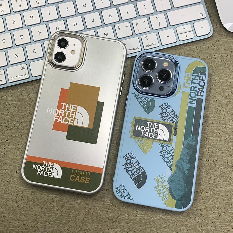 ザ.ノース.フェイス The North Face ブランド iphone 13/13 pro/13 pro maxケース 韓国風 メッキ モノグラム 芸能人愛用