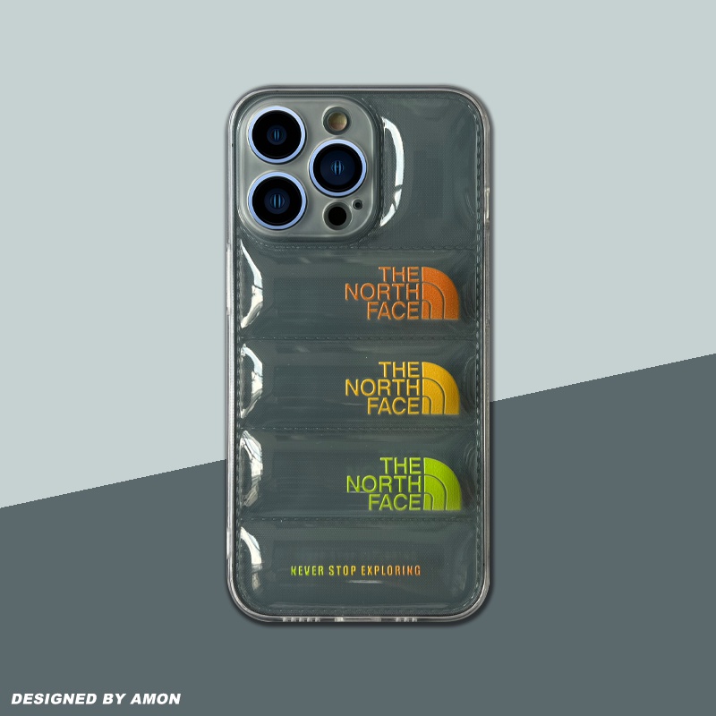The North Faceザノースフェイスiphone14pro max/14plusケースins風クリア激安ダウンジャケット ブランド アイフォン14男女
