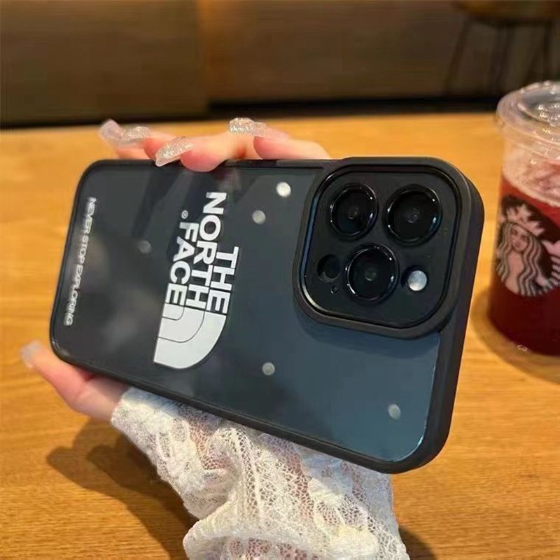 the north face iphone14pro max/14plusケース闇ザノースフェイス ジャケットモノグラム ブランド 芸能人愛用 アイフォン14