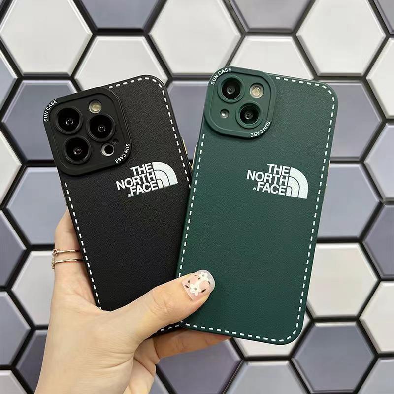 the north face ブランド ザノースフェイス iphone14/14 pro/14 pro maxケース 雪山柄 ジャケット型 モノグラム 芸能人愛用