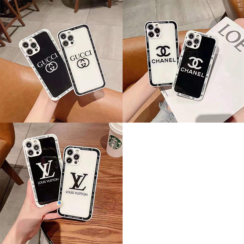 Chanel/シャネル GUCCI/グッチ ルイヴィトン/LV ブランド iPhone se3/13 pro maxケース ガラス型  インスタ風 ジャケット型 モノグラム